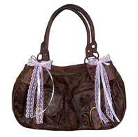 сумки винтаж с бантиками коричневая / сумка вінтаж з бантиками y2k