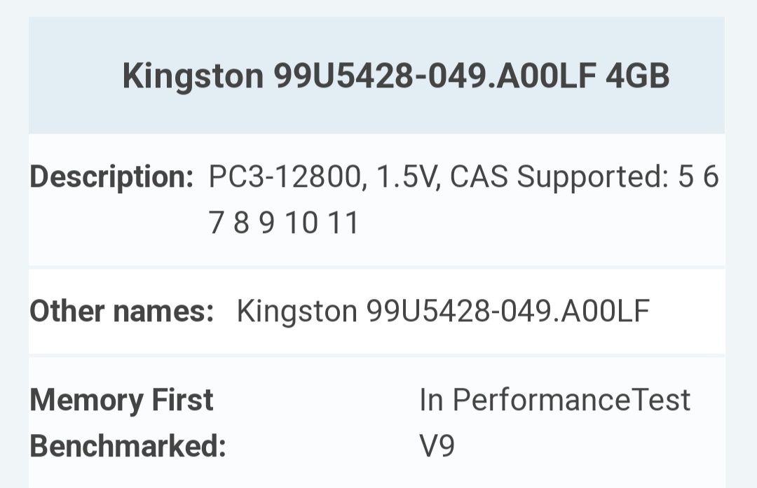 RAM Samsung + Kingston (4Gb + 4Gb)