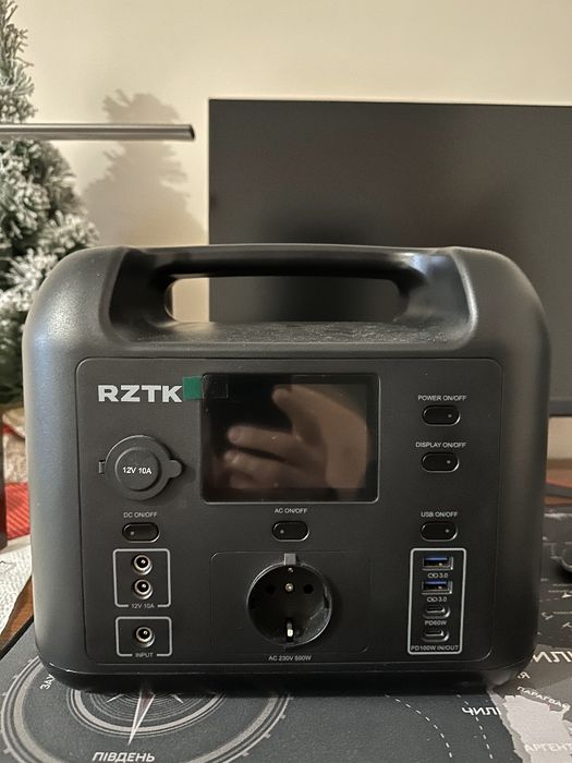 Зарядна станція RZTK Power Station Pro / 500 Вт / 518 Вт⋅год / LiFePO4