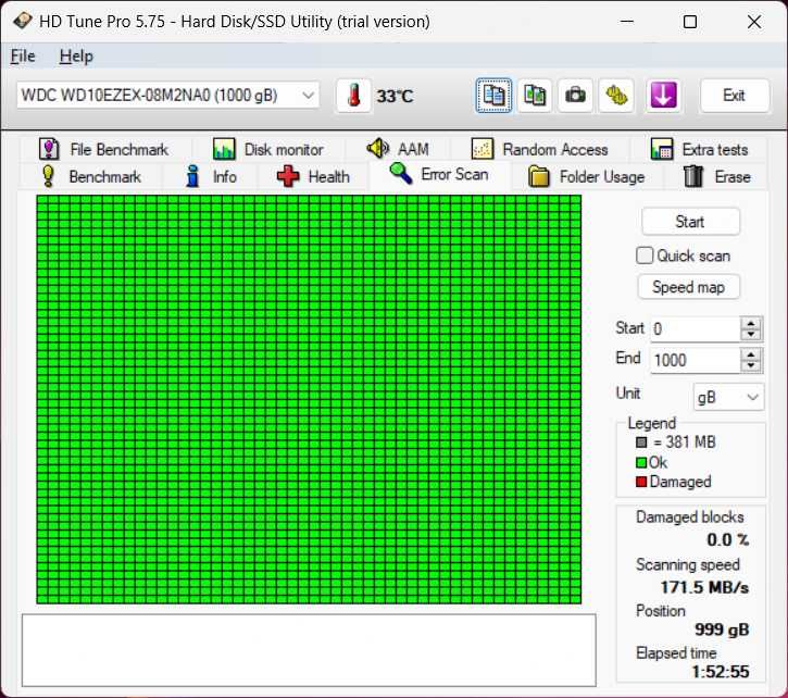 Dysk Twardy 1000GB 1TB HDD 3,5" WD BLUE WD10EZEX SATA3 64MB 7200RPM