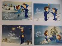 Conjunto de 4 postais de Natal (Nivea)