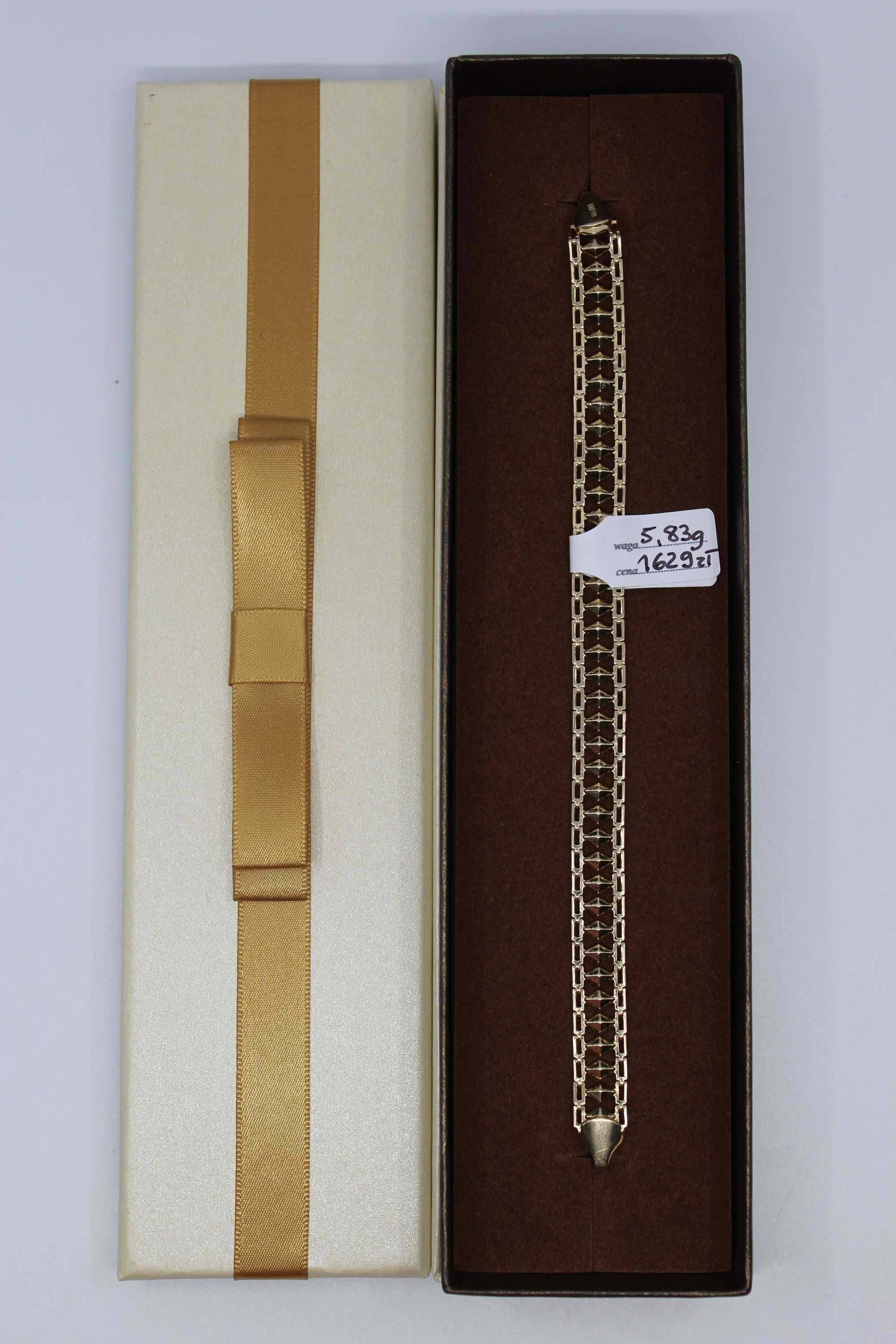 Złoto/Złota bransoletka 585 14K 5,83 gram Nowa Piękna