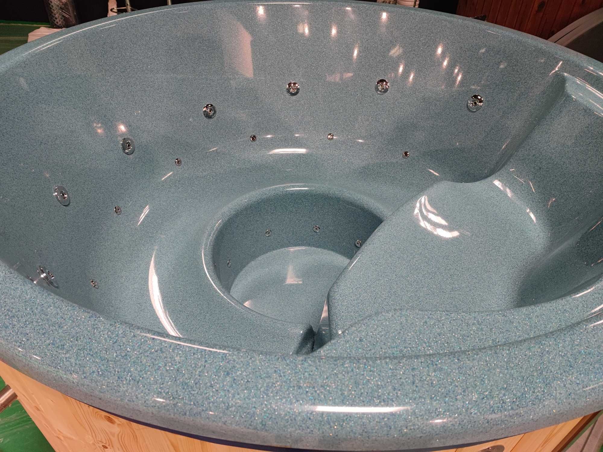 Jacuzzi Ruska Bania Sauna ogrodowa Hot Tub Gorąca Beczka Wkład Perła