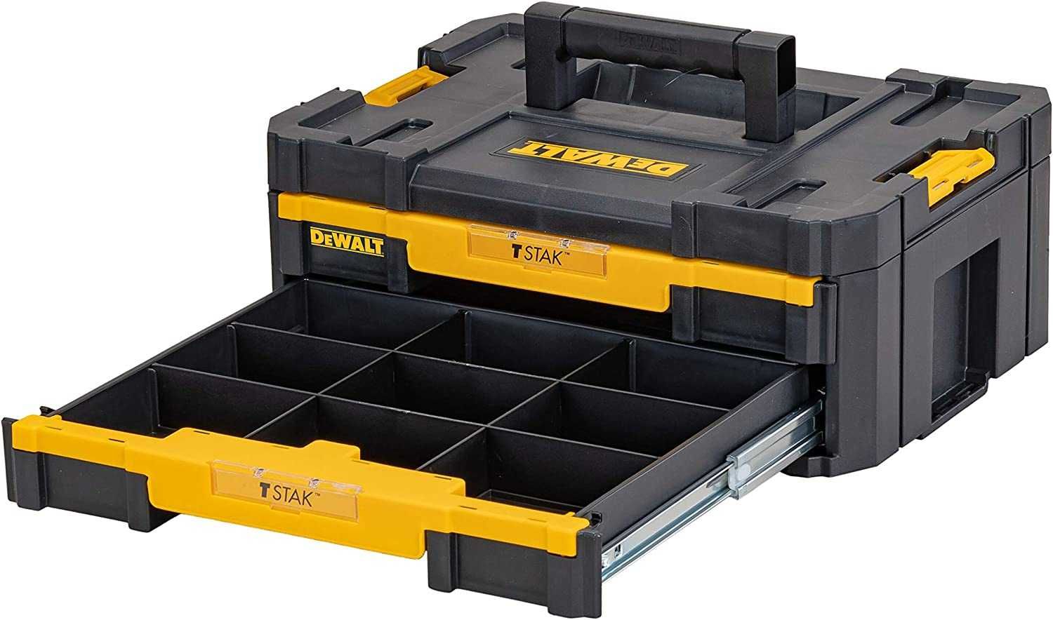 DeWALT ящик інструментальний з 2 шухлядами TSTAK 2.0. Доставка безкошт