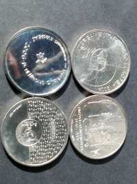 4 moedas de 8€ prata comemorativas