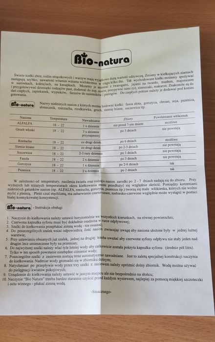 Naczynie do kiełków Bio Natura