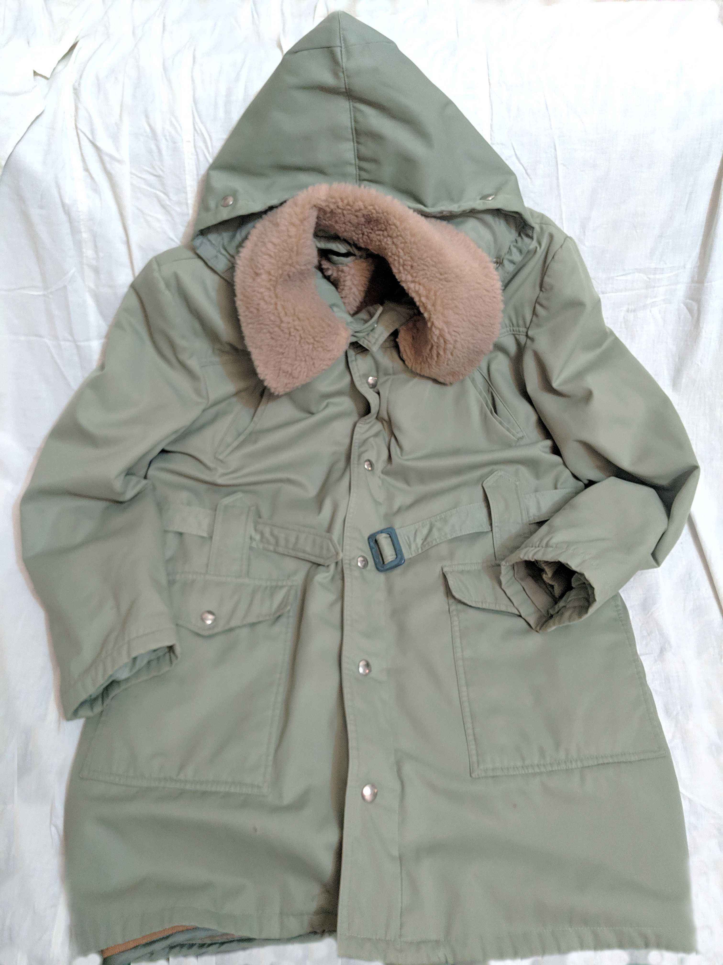 Пальто плащ мужское зимнее демисезонное комбинированное меховое