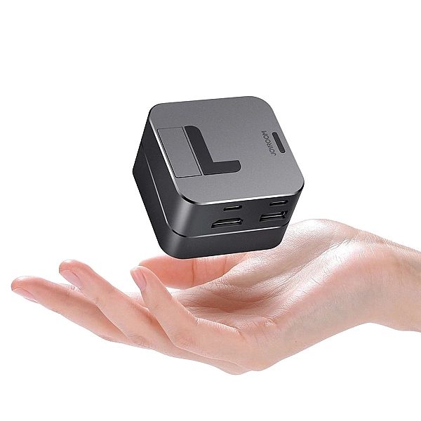 Joyroom podstawka wielofunkcyjny HUB USB Typ C - USB 3.0 / RJ45 / HDMI