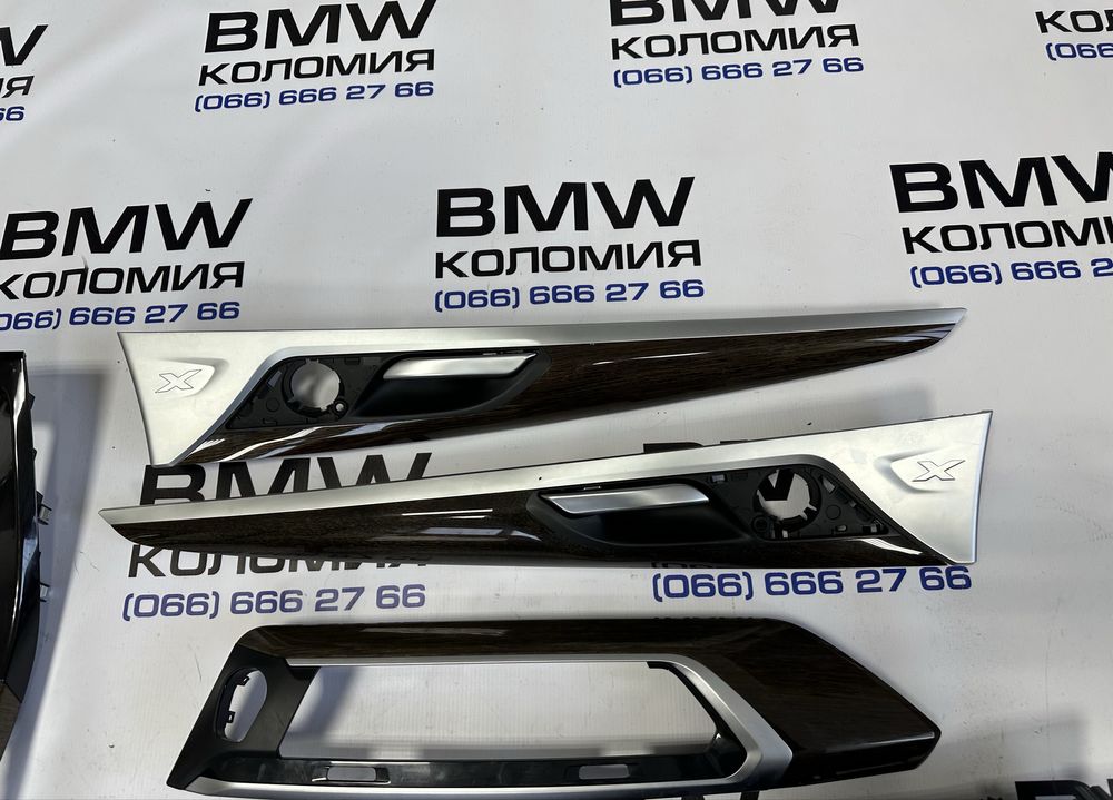 BMW X3 G01 декор салону дерево бмв х3 г01 накладки салонні