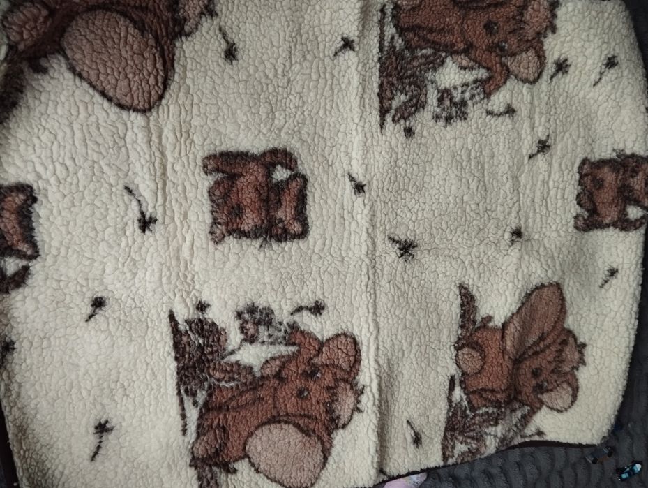 Зимова дитяча ковдра на натуральній овчині