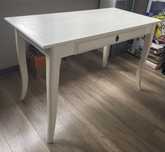 IKEA LEKSVIK biurko z szufladą 119x60 cm BIAŁY