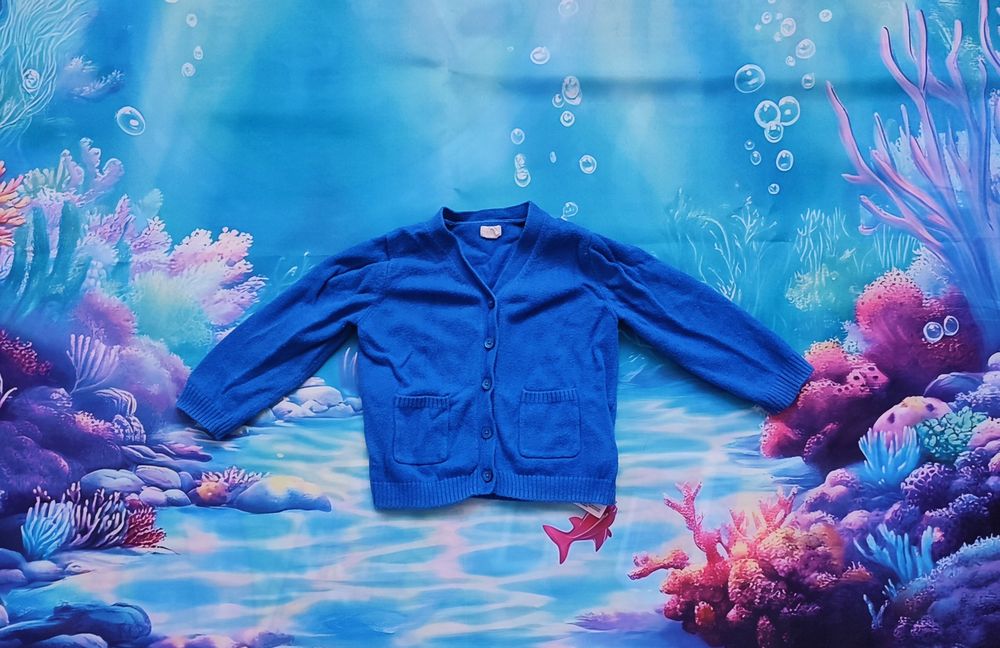 Baby GAP Chabrowy sweterek dla dziewczynki r. 12-18mies