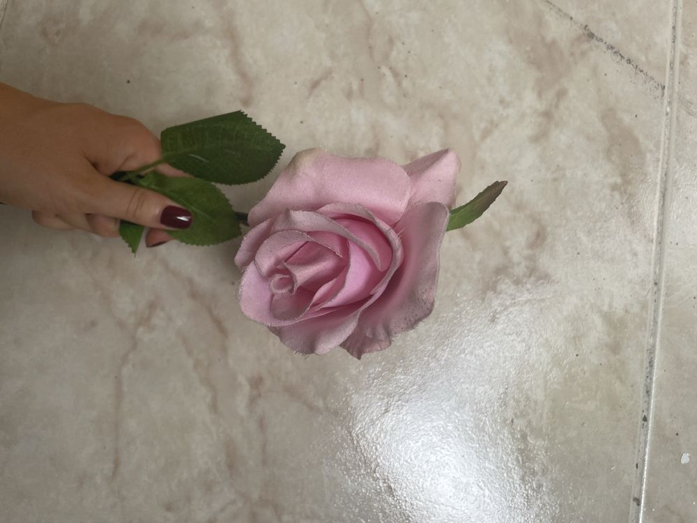 Conjunto de 5 flores cor de rosa