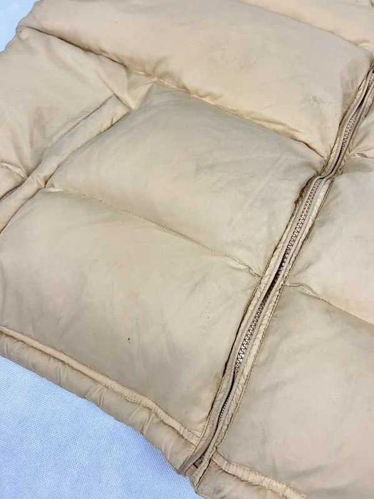 Piękna męska kurtka puchowa i kamizelka 2w 1 żółta beżowa puma