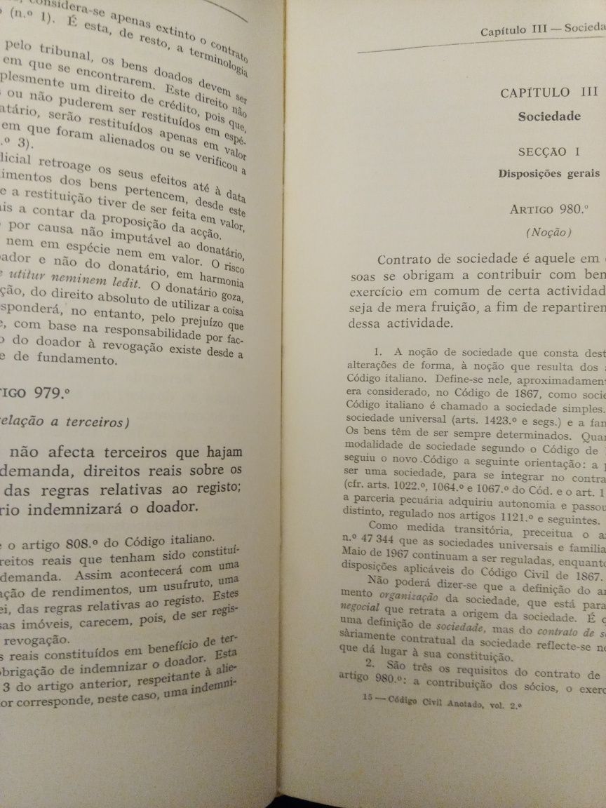 Código Civil anotado vol.ll Fernando Pires de Lima e João Ant. Varela