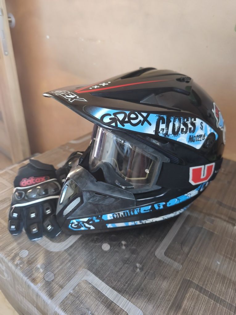 Kask cross motocykl