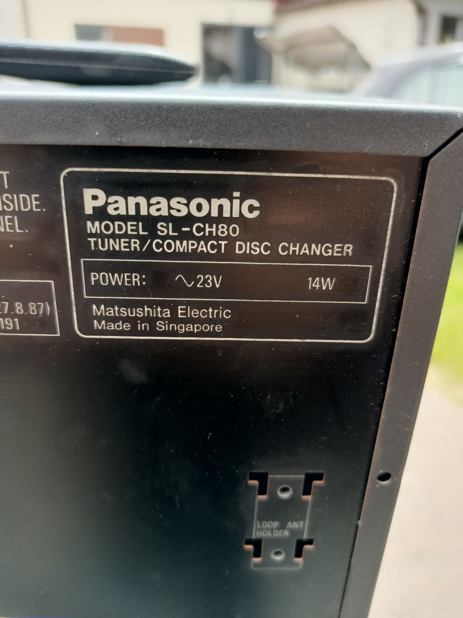 Panasonic SL-CH80 . Wieża sprawna plus pilot. Bez głośników.