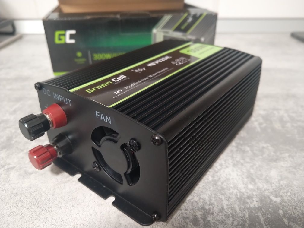 Інвертор GreenCell, 24v (300w - робоча потужність, 600w - пускова)