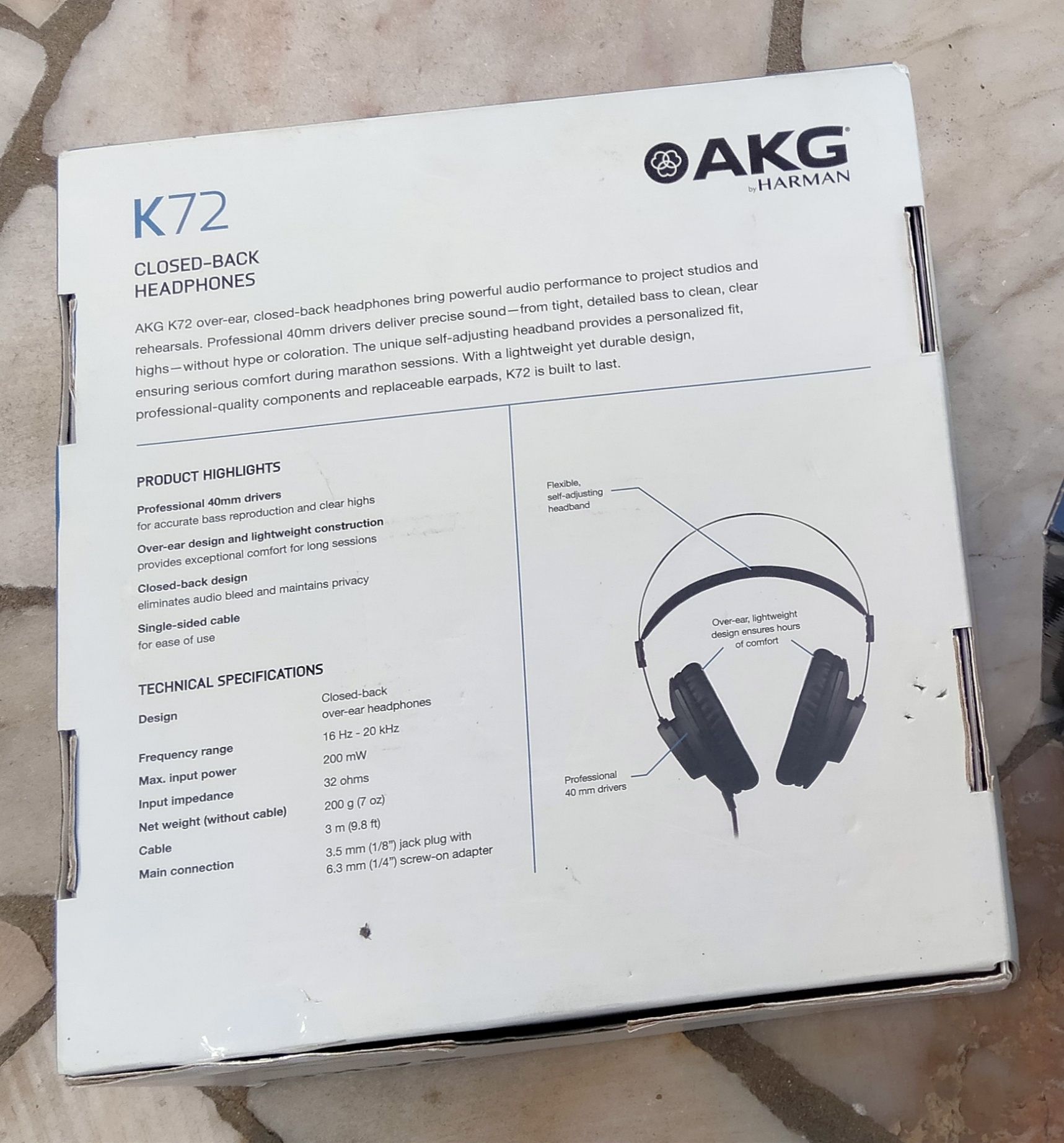 Headphone Akg novo na caixa