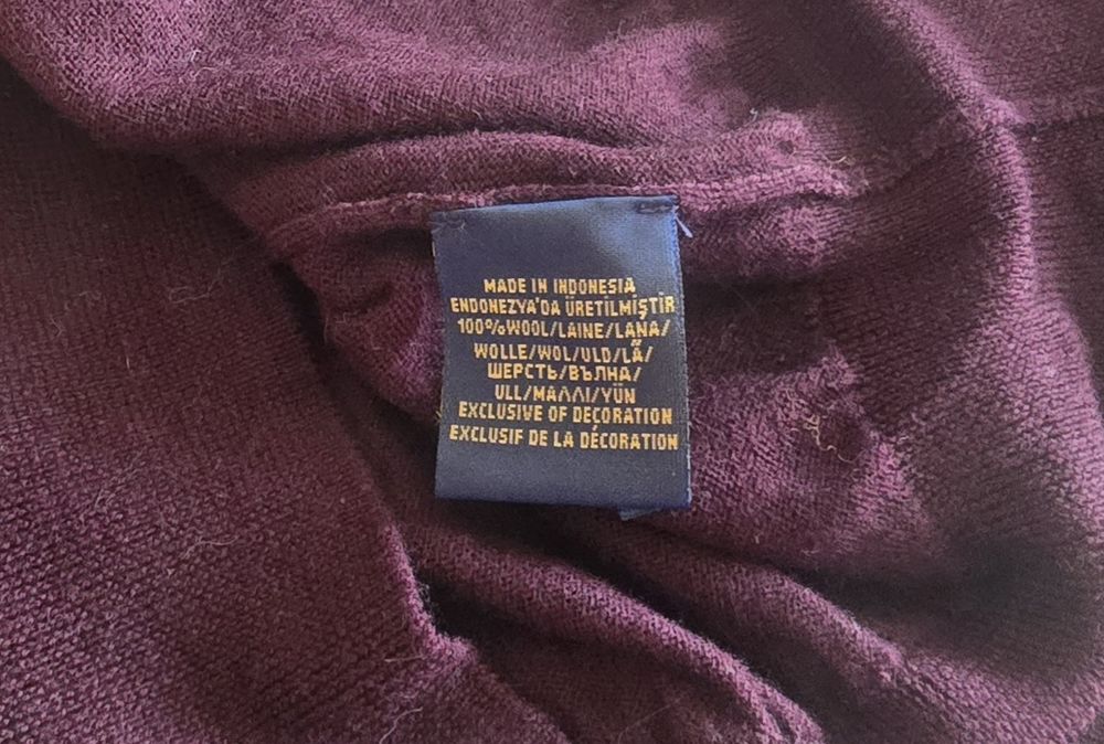 Sweter męski wełniany Ralph lauren XXL