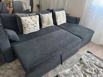 Sofá Cama com Chaise Longe