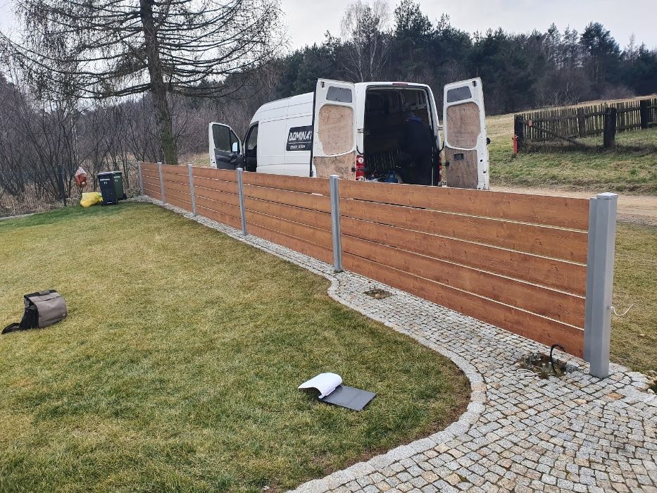 Przęsło Ogrodzeniowe Płot Ogrodzenie Aluminiowe Nowoczesne Panel SOLID