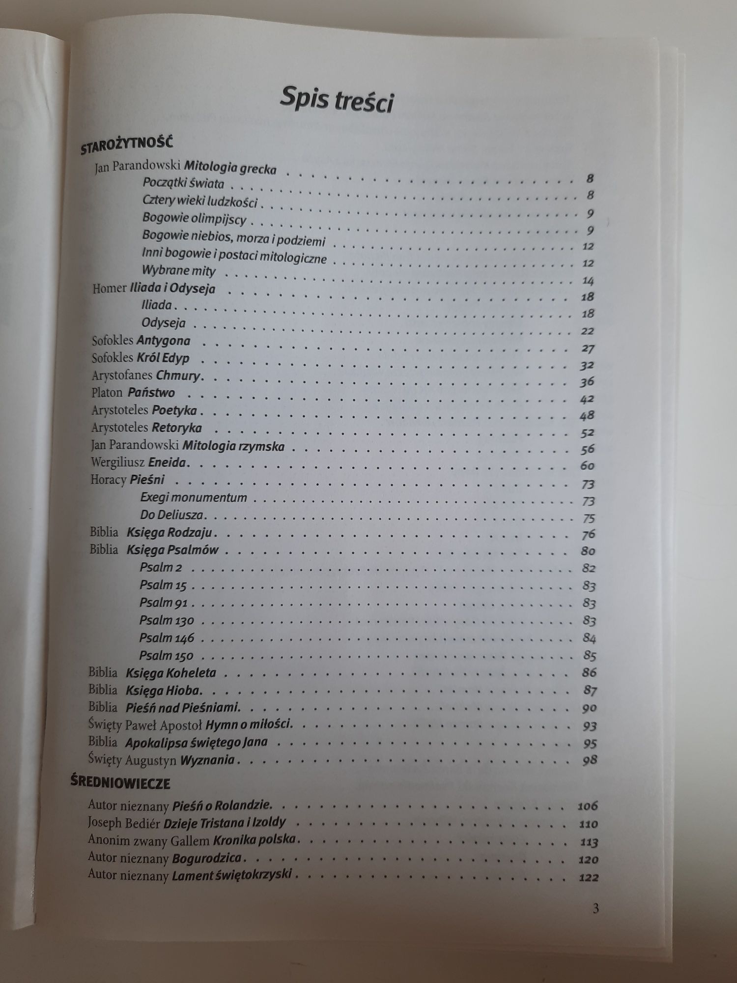 Opracowania lektur i wierszy dla klasy 1-2 liceum i technikum