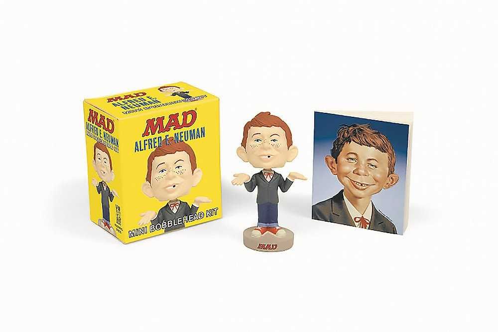 Revista Mad: Alfred E. Neuman Bobblehead + livrete-NOVO -PORTES GRÁTIS