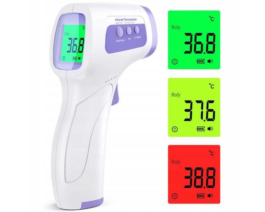 TERMOMETR BEZDOTYKOWY MEDYCZNY Elektroniczny Na Podczerwień Dla Dzieci
