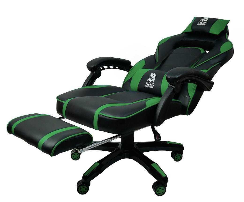 Fotel Gamingowy obrotowy do PS4 DEUS LARGE Green