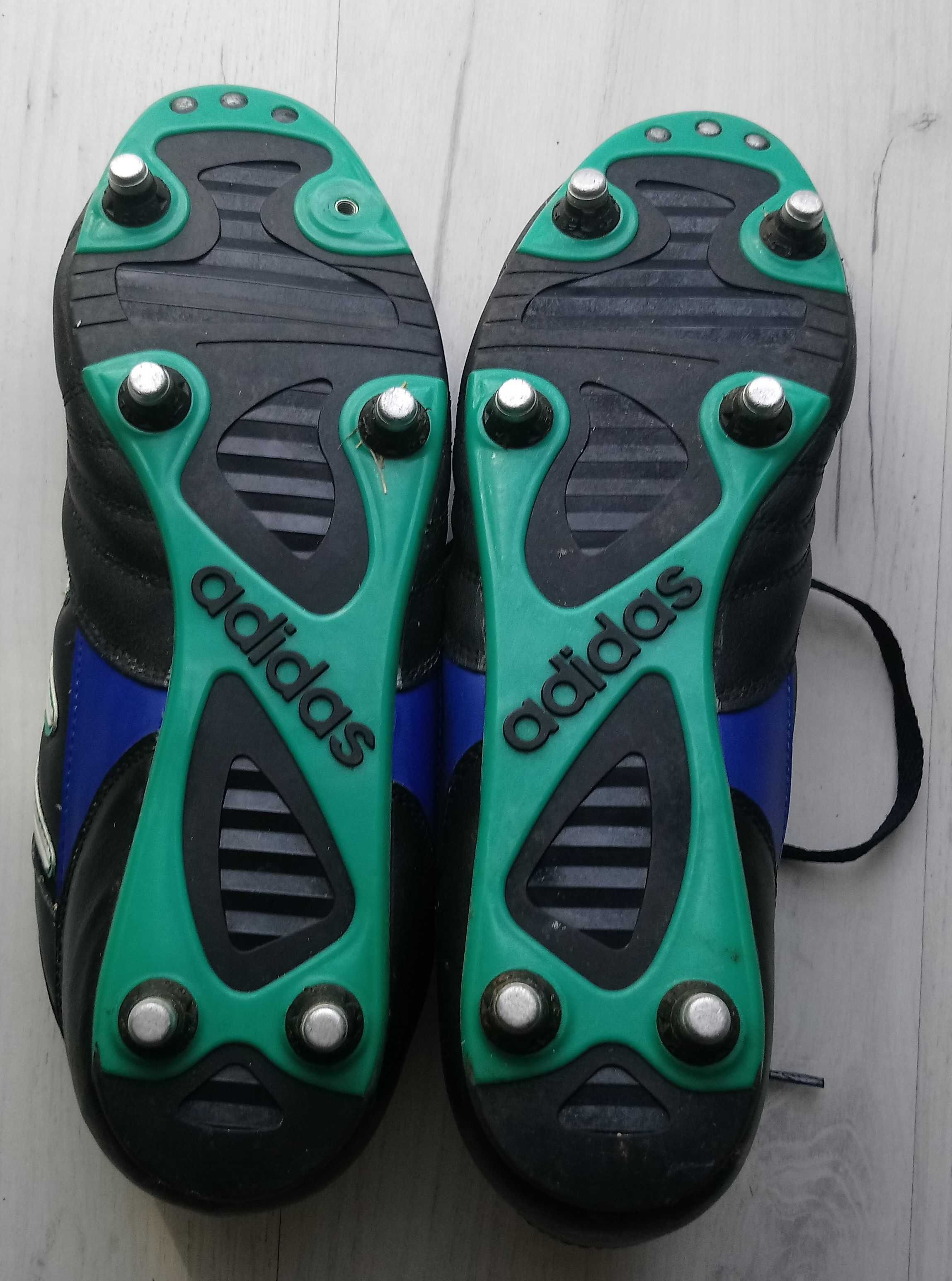 Piękne męskie buty sportowe korki ADIDAS r. 47 wkręty 30 cm