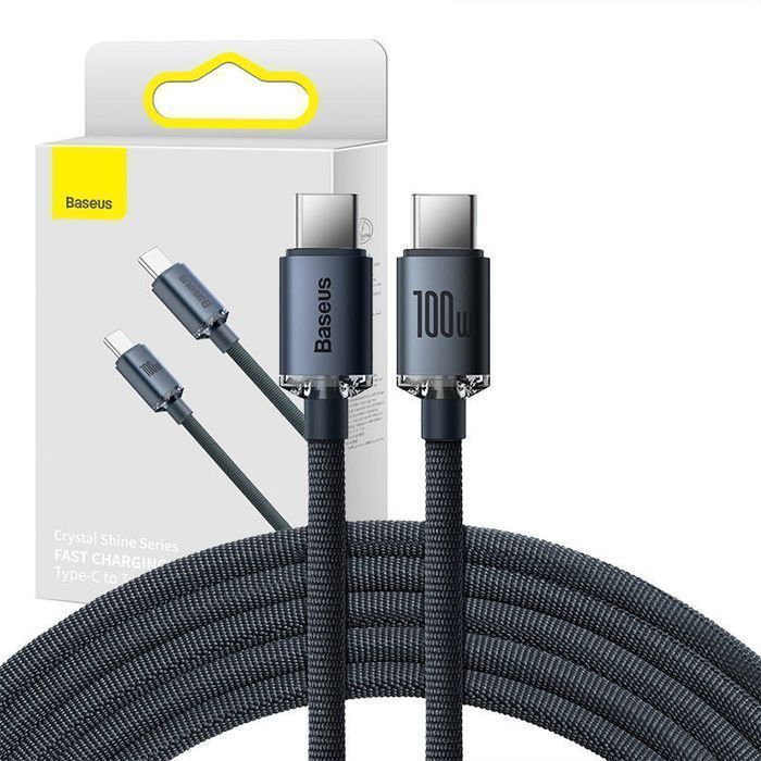 Kabel USB-C Baseus Crystal Shine 100W 1.2m Szybkie Ładowanie