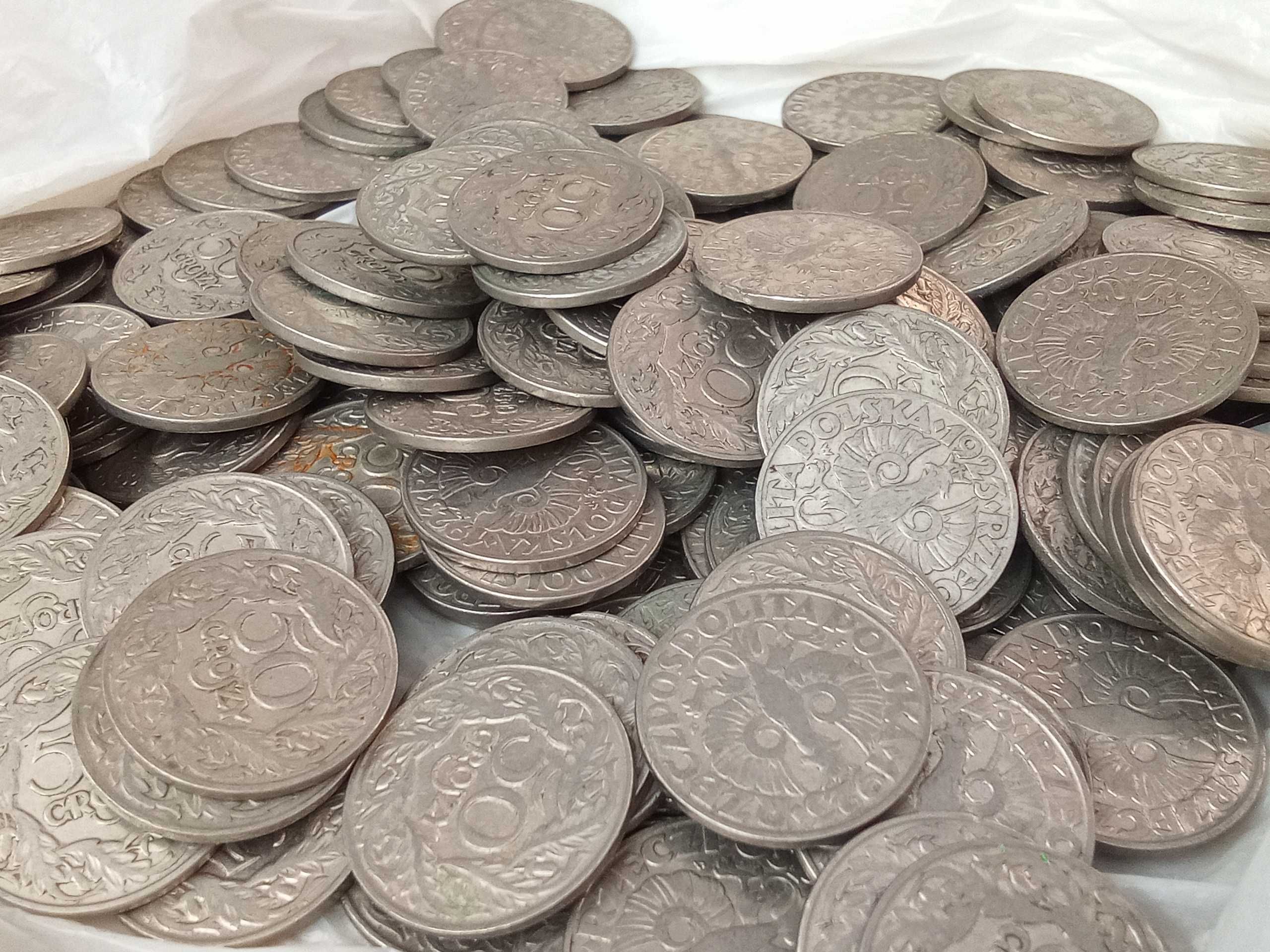 Monety polskie 50 groszy z 1923 roku zestaw 20 szt.