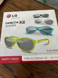 Okulary 3D LG Cinema Glasses  4 sztuki