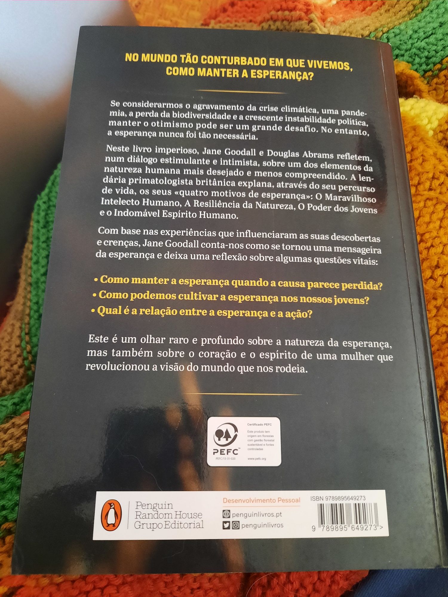 O Livro da Esperança - Jane Goodall
Um guia de sobreviência para tempo