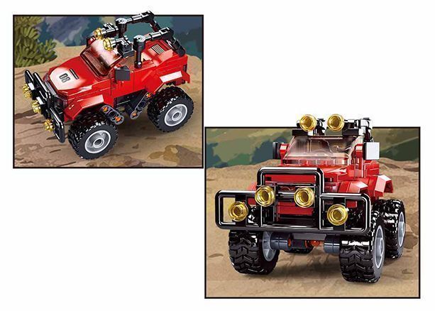 KLOCKI sluban town city scene samochód terenowy 135 el. KOMP. Z LEGO