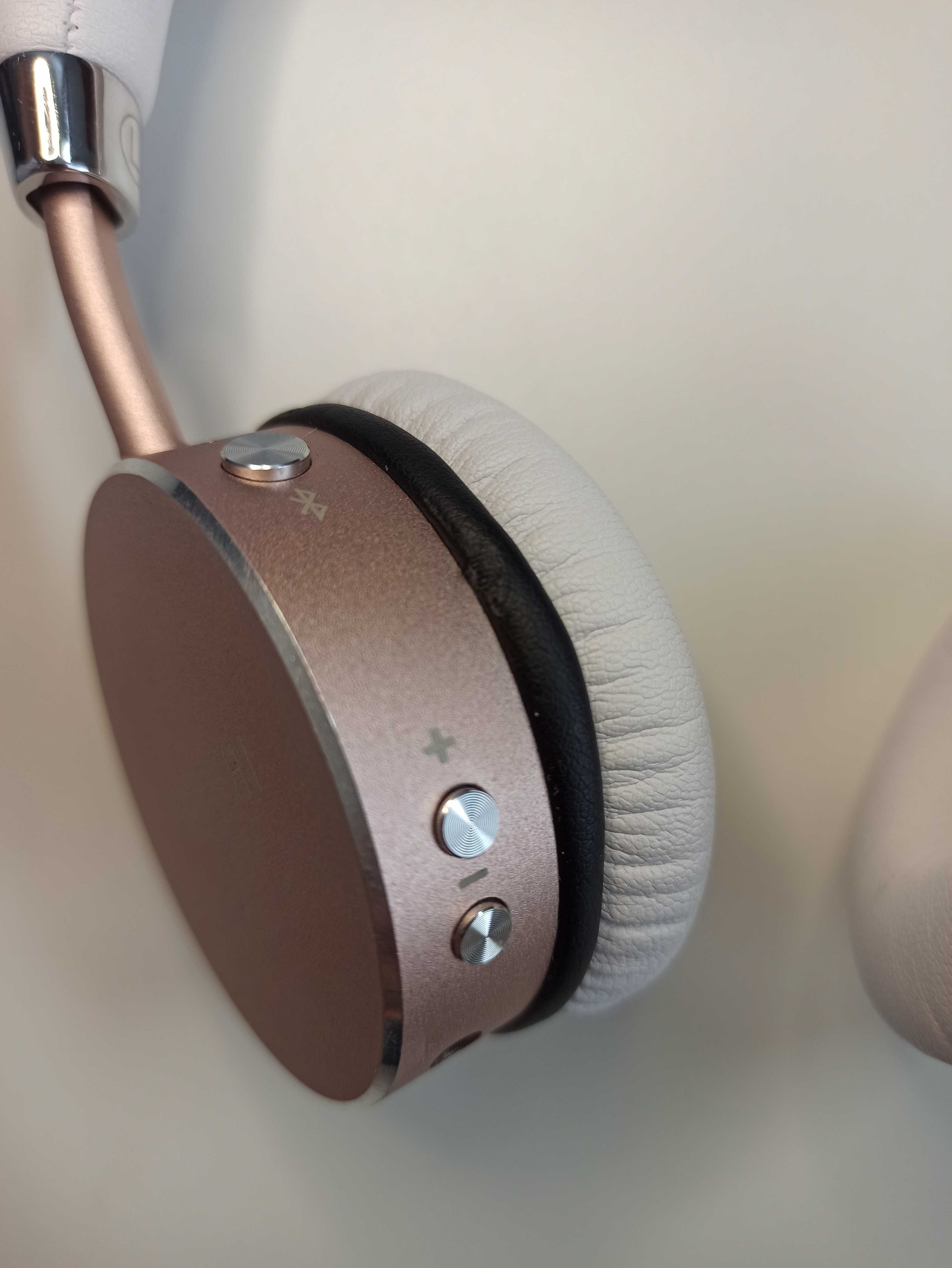 Słuchawki Bluetooth - SATECHI Aluminum Wireless Rose Gold