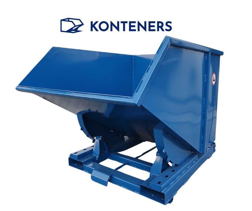 Kontener samowyładowczy Koleba 1m3 piasek/beton/gruz/drewno/ koliba