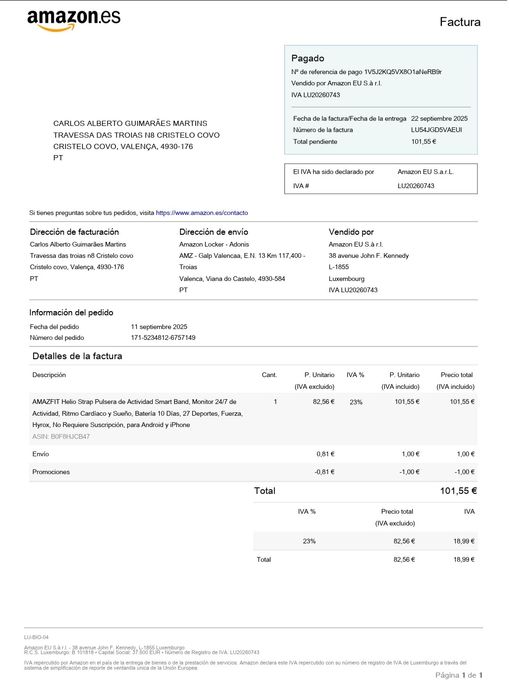 Coros banda pulso ou braço