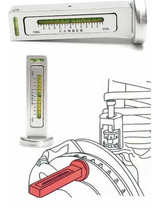 Miernik do ustawiania pochylenia kąta koła. Magnetyczny.