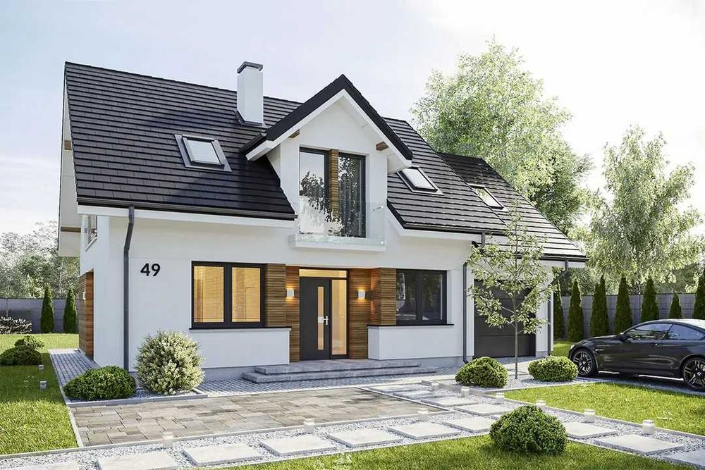 Nowy Dom o Podwyższonym Standardzie-Projekt Narcyz
