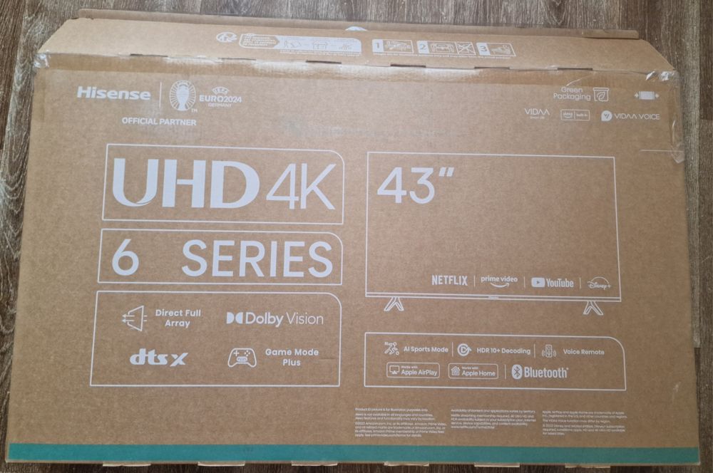 Телевизор Hisense 43" UHD 4k (game mode plus)