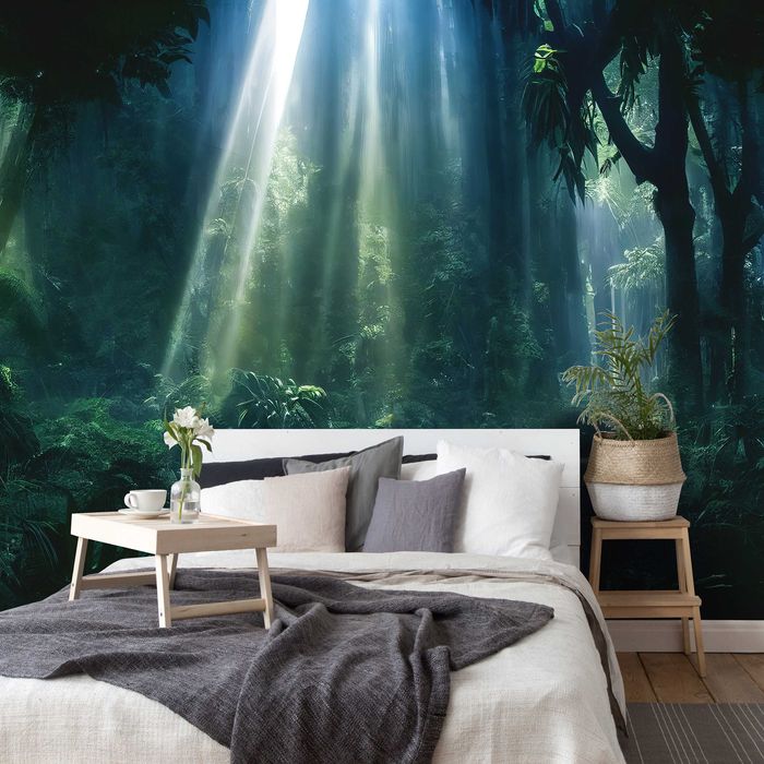 Fototapeta Las Promienie Słońca Do Pokoju 3D Na Twój Rozmiar + KLEJ