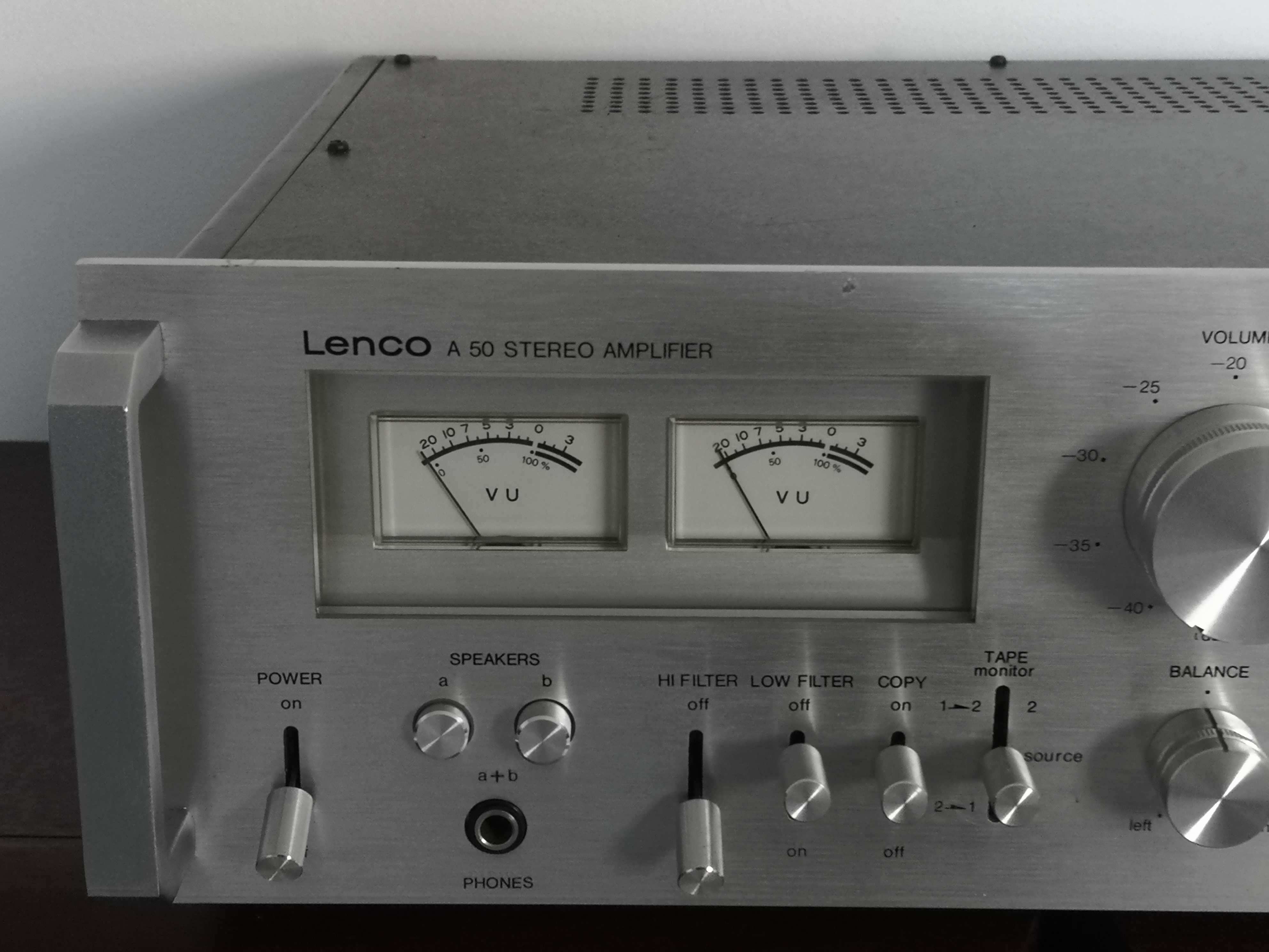 Wzmacniacz stereo LENCO A-50/ VINTIGE/Ładny stan