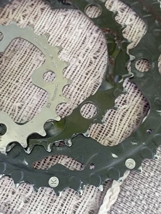 Шатуни Shimano Tourney, зірки Deore XT