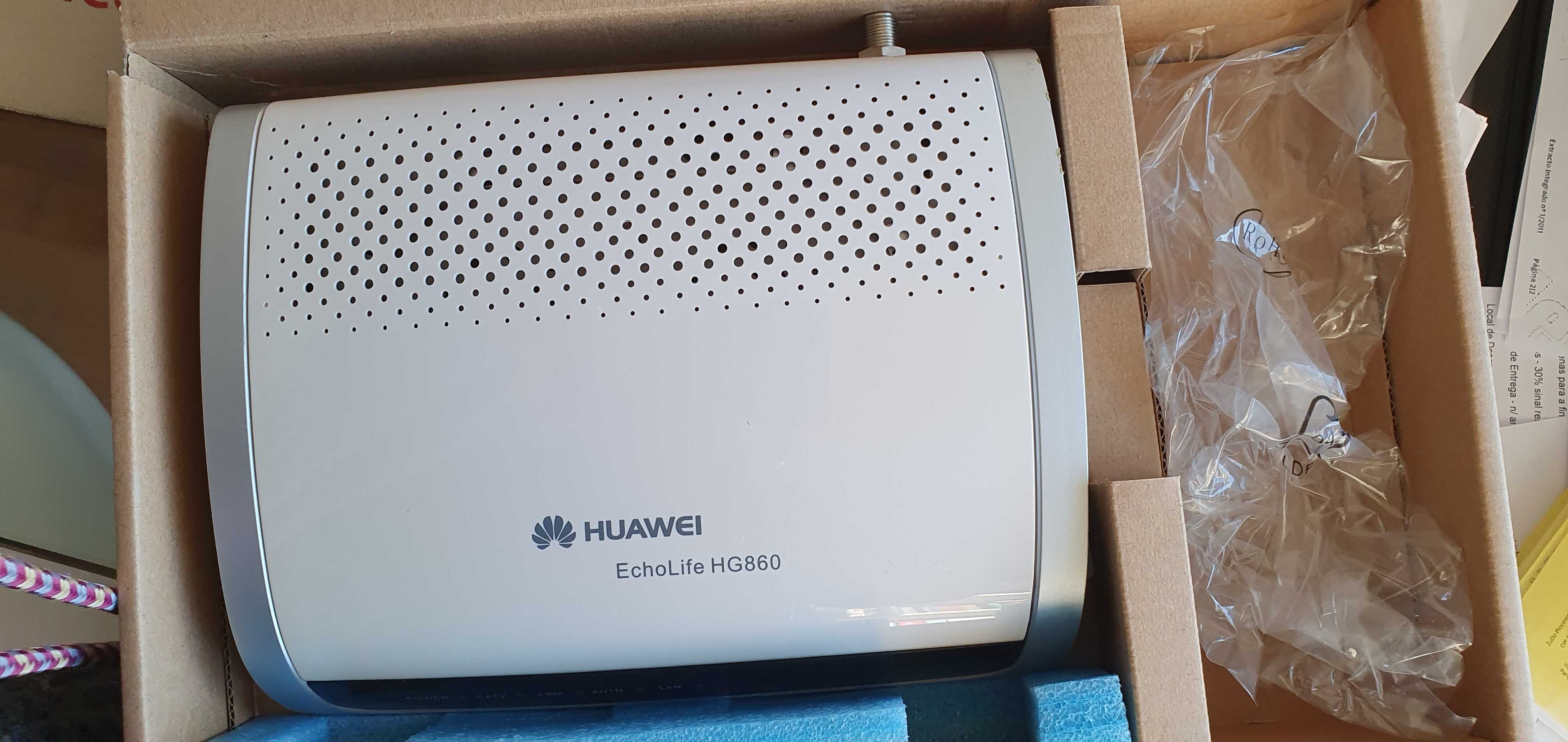 Router Huawei HG860, sem carregador!