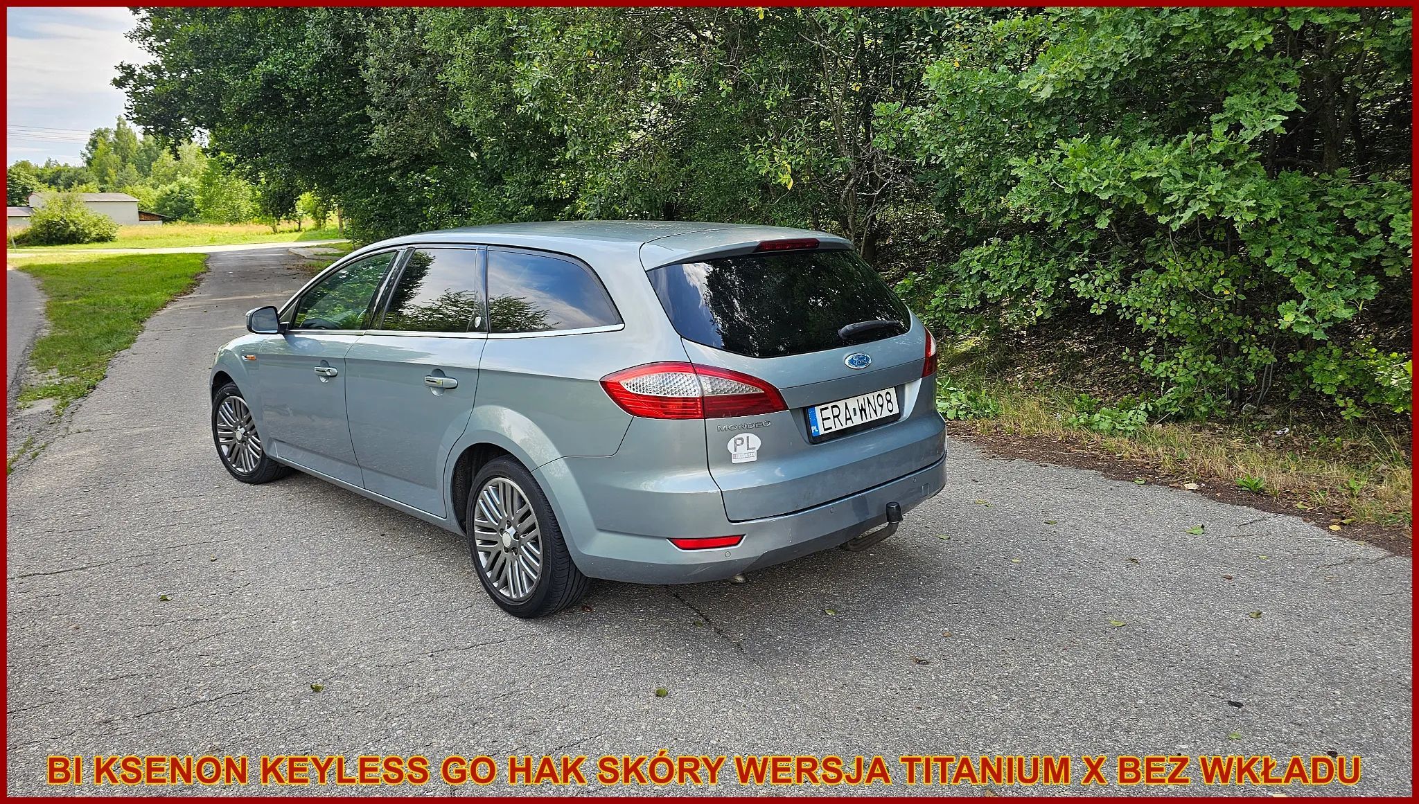 Ford Mondeo 2008 r 2.0 140 KM TITANIUM X Bi ksenon Skóry Keyless Go Fotele Grzane