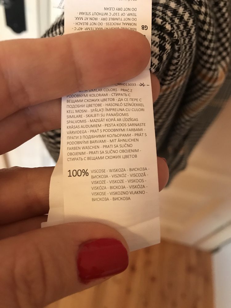 Sukienka w kratkę kratę Mohito 36/S jak nowa wiskoza