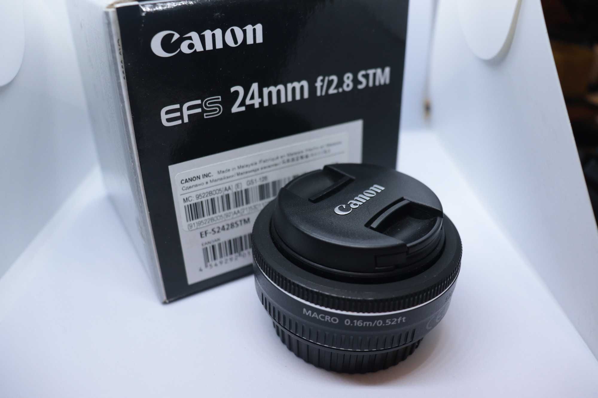 Objectiva Canon 24mm pancake lens