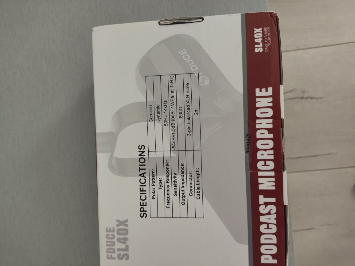 Mikrofon dynamiczny Fduce slx40 xlr